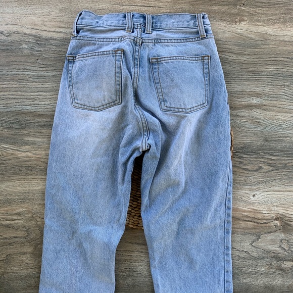 Brandy Light Denim High Rise Mom Jeans Pants - Picture 9 of 13